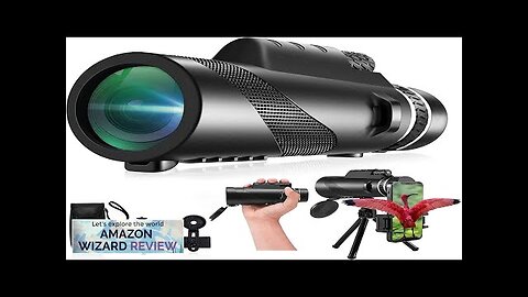 80X100 Monocular Telescope High Power with Smartphone Holder & Tripod High Definition Review