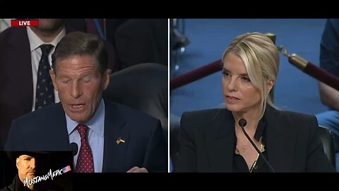 BREAKING NEWS:📣 Pam Bondi smokes🔥😳 Richard Blumenthal (D) in the Senate Judiciary Committee.