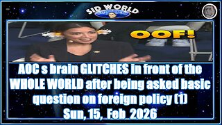 AOC s brain GLITCHES in front of the WHOLE WORLD after being asked basic question on foreign policy