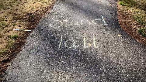 Inspiring Words from Children on a Park Path