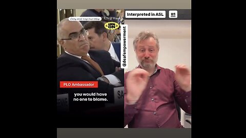 ASL interpreted - The son of Hamas leader slams UN leaders