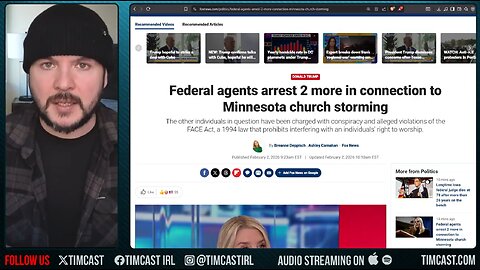 FBI Arrests 2 MORE For Storming Church, Charging Doc PROVE Lemon WAS NOT Doing Journalism | Tim Pool