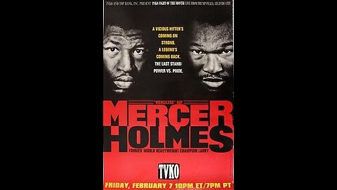 Larry Holmes vs Ray Mercer - Feb 07 1992 - Convention Center, Atlantic City, NJ