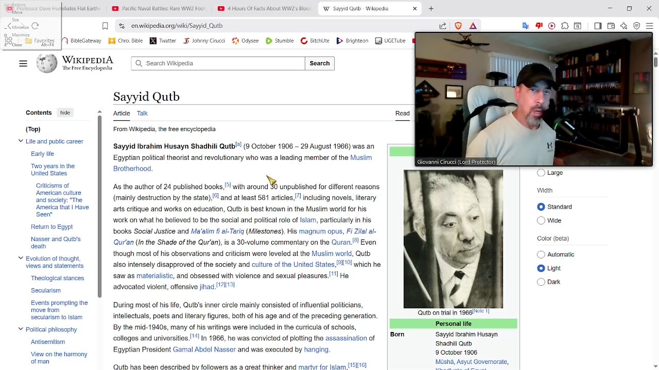 Sayyid Qutb, Godfather of Muslim Brotherhood Jihad