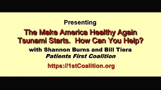 Make America Healthy Again Tsunami Starts - How Can You Help?