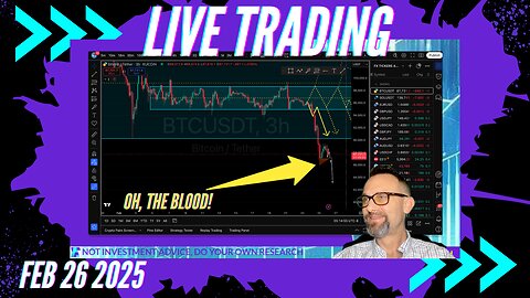 $BITCOIN Bear Market?! Live Trading 2/26/2025 $Crypto, $Forex, $Stocks, $Gold $Silver