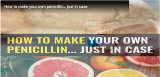 How to make your own penicillin… just in case