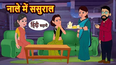 नाले में ससुराल | New Hindi story | new kahani | moral story | cartoon video