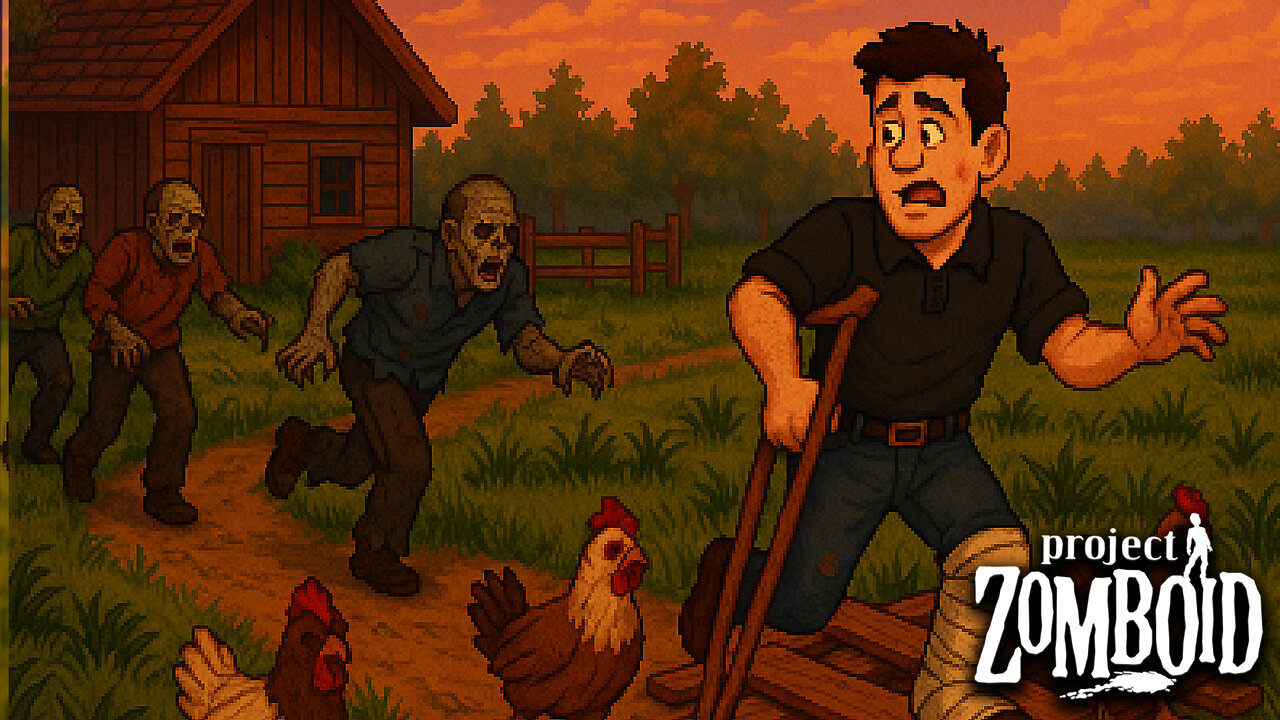 Broken Leg, No Problem! Limping My Way Through Farm Life | Project Zomboid