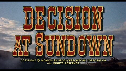 Decision at Sundown (1957) | Full Western Movie | Randolph Scott | A Classic Tale of Revenge