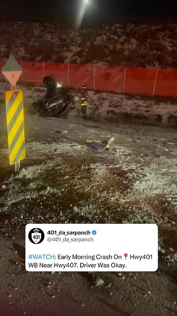 Serious Crash In Highway 401