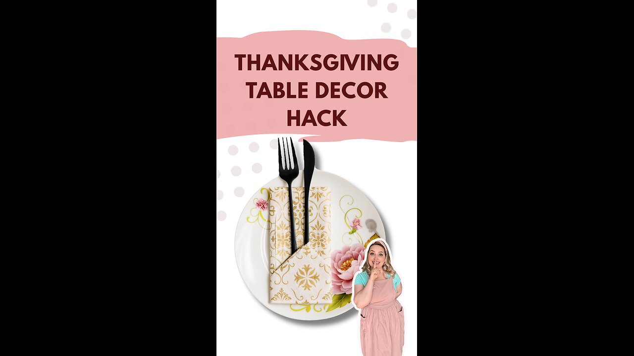 Elegant Napkin Folding for Thanksgiving | Easy Holiday Table Decor Idea 🦃