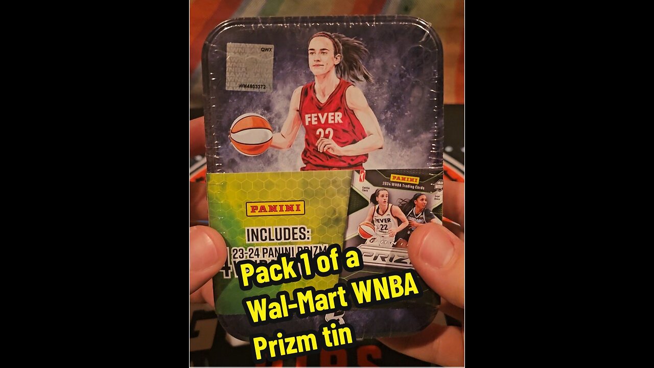 Pack 1 of a 2024-25 WNBA Wal-Mart tin