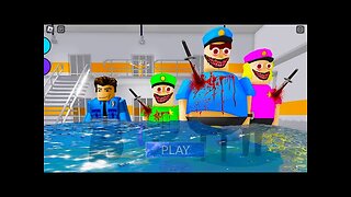 WATER NIGHTMARE MODE! Escaping from a POLICE FAMILY ESCAPE! And BECAME a POLICE FAMILY COP