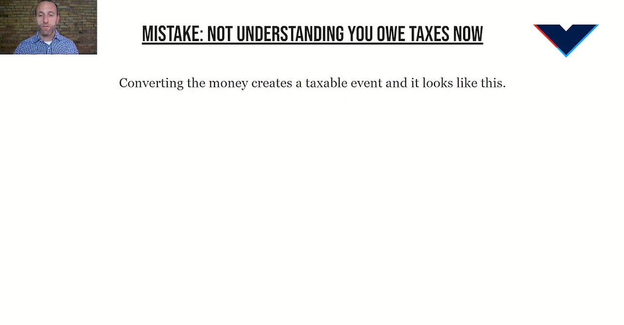 Roth Conversions: Not Understanding You Owe Taxes Now