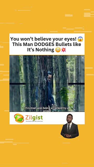 You won’t believe your eyes! 😱 This Man DODGES Bullets like It’s Nothing 😳💥