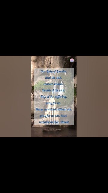 💙Our Lady of Lourdes 🇫🇷 ✨️ #shorts #youtubeshorts