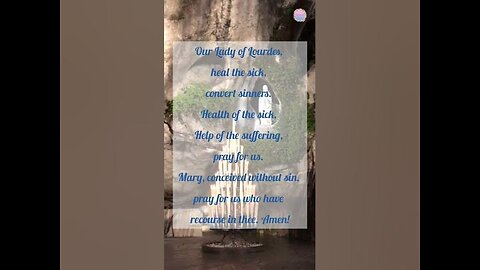 💙Our Lady of Lourdes 🇫🇷 ✨️ #shorts #youtubeshorts