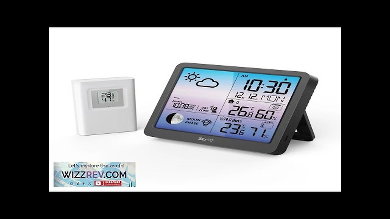 Temperature Humidity Sensor Indoor Outdoor Real Time Monitoring Weather ...