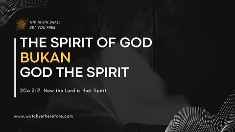ANANIAS LIED TO GOD, NOT TO GOD THE SPIRIT