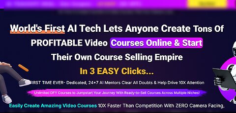 Create stunning AI courses 10x faster than competitors with AI Teachify – no camera