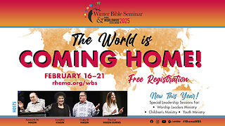 25.02.19 | Wed. 7pm | Pastor Craig W. Hagin | Winter Bible Seminar and Worldwide Homecoming 2025!