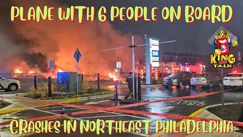 BREAKING!!! PLANE CRASHES IN NORTHEAST PHILADELPHIA...6 PEOPLE ON BOARD