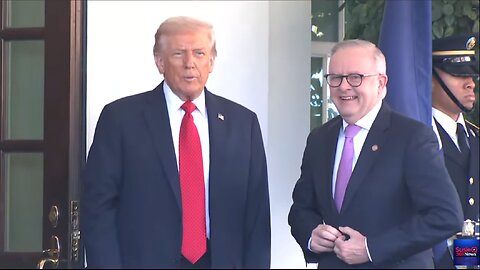 President Trump Greets Australian Prime Minsiter