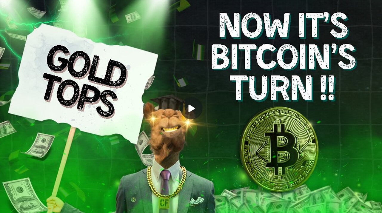 Gold Tops, Bitcoin Pops !!