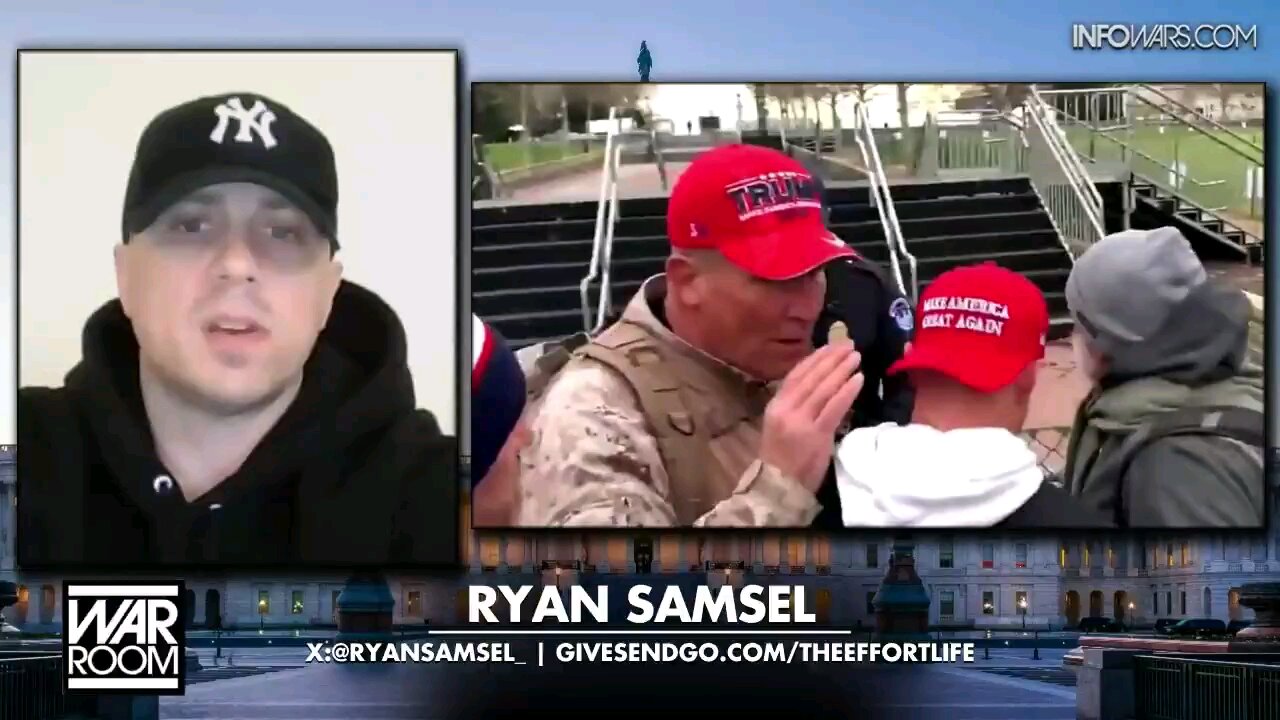 Who was Ray Epps whispering to at the first breach? This guy Ryan Samsel.