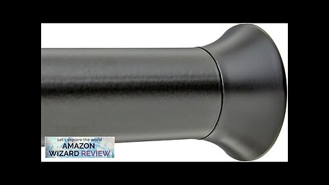 Amazon Basics Shower Curtain Tension Rod Adjustable Length 42-73" Black Review