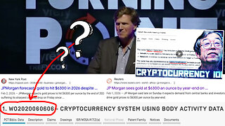 What Is Patent WO2020060606? "CRYPTOCURRENCY SYSTEM USING BODY ACTIVITY DATA" + Who Was Satoshi Nakamoto? + "JP Morgan Sees Gold At $6,300 Per Ounce By Year-End" - Reuters.com