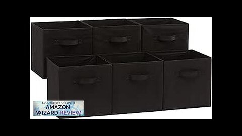 Amazon Basics Collapsible Fabric Storage Cubes Organizer with Handles 10.5"x10.5"x11 Review