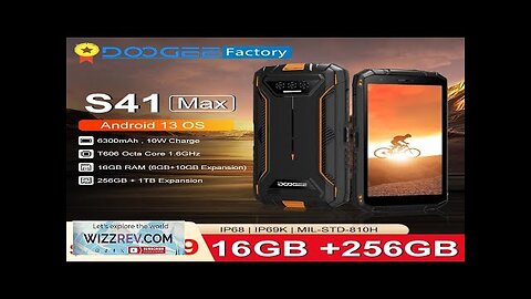 World Premiere DOOGEE S41 Max 16GB 256GB Rugged Smartphone 6300mAh 13MP AI Review