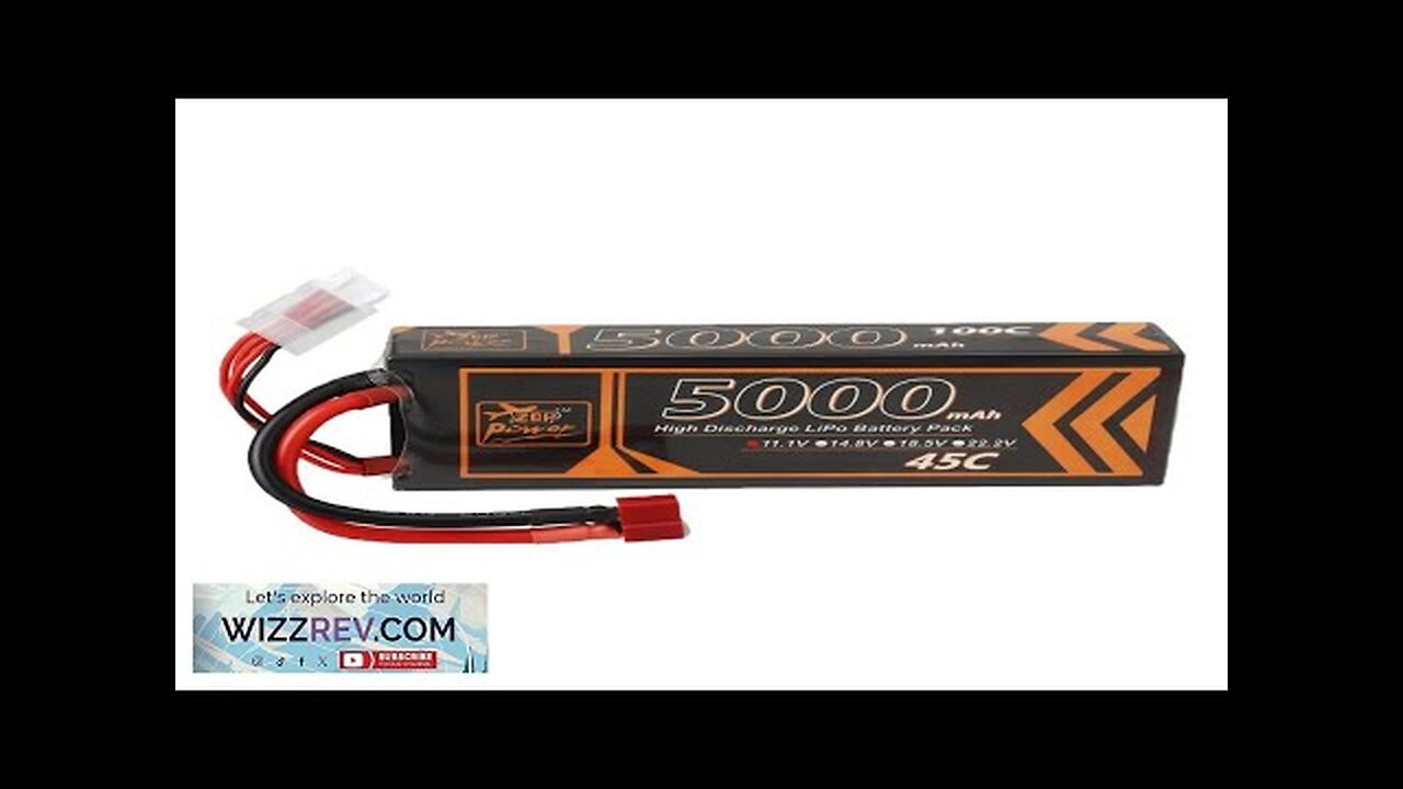 ZOP Power 11.1V 5000mAh 45C 3S LiPo Battery T Deans Plug Review