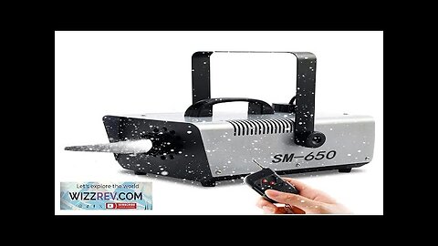 Snow Machine/Fog Machine; Wireless Remote Snow Maker Snowflake Maker for DJ Parties Review