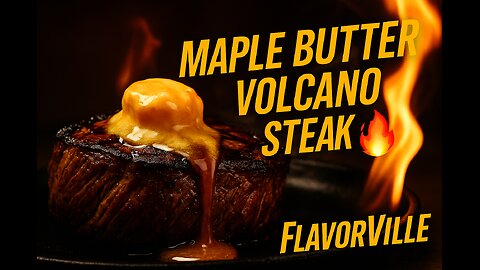 🥩 MAPLE BUTTER VOLCANO STEAK 🍁🔥 | FlavorVille Chemistry in Motion