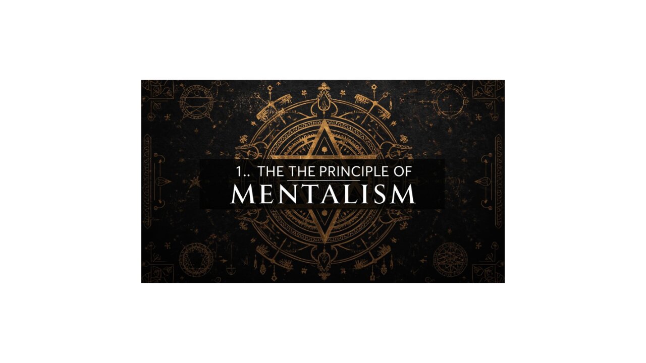 Hermeticism: Principle of Mentalism: 1 of 7
