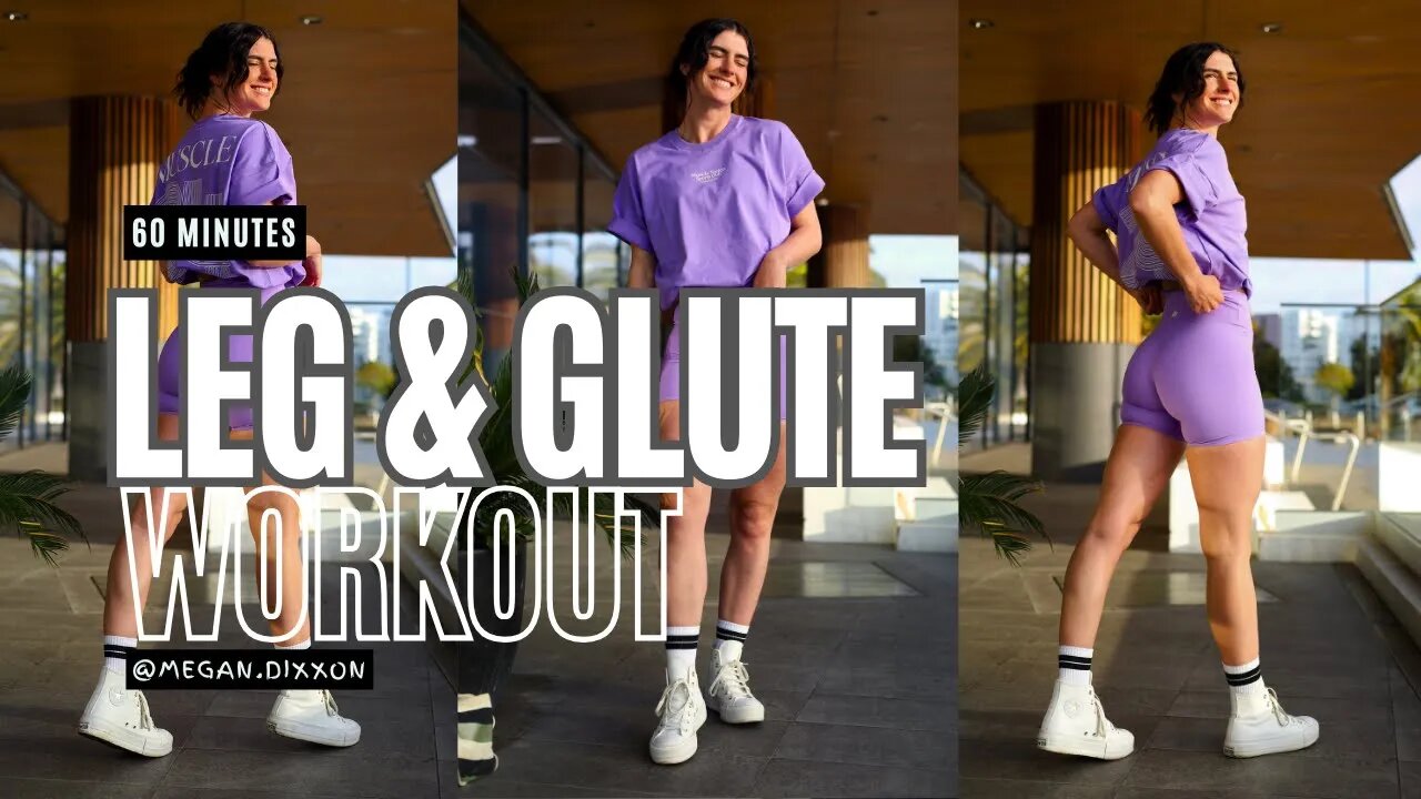 try this 60 minute LEG & GLUTE workout 🔥