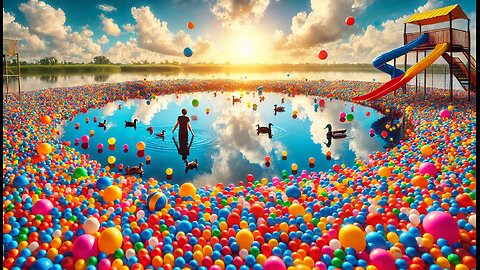 I FILLED A LAKE WITH BALL PIT BALLS