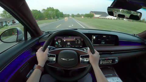 2023 Genesis G90 - POV Sunset Drive (Binaural Audio)