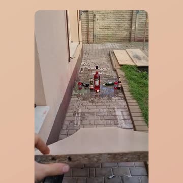 DESAFIO das Bolinhas de Ferro com as garrafas de bebida