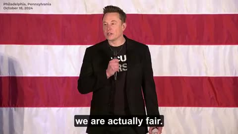 ELON: UNLIKE THE PRIOR REGIME, THE 𝕏 PLATFORM IS BEING FAIR