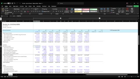 Excel Class - Creating a Balance Sheet Part II