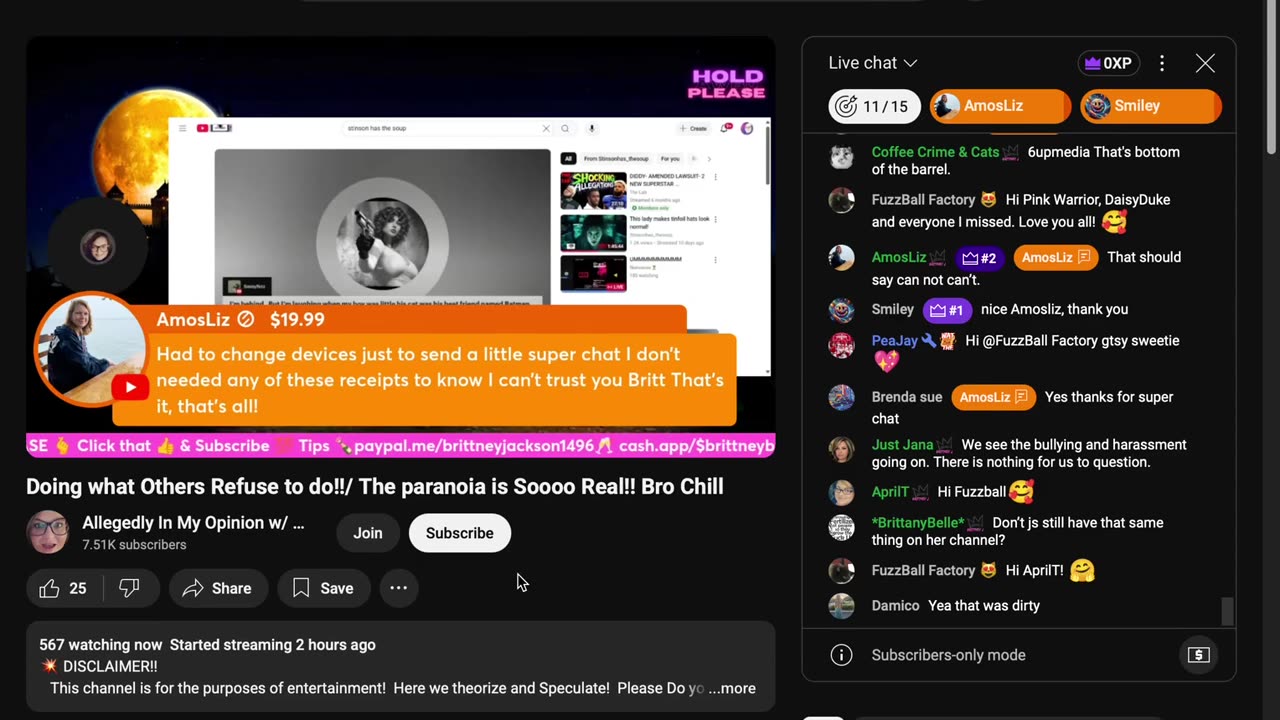 10-6 Doing what Others Refuse to do!!/ The paranoia is Soooo Real!! Bro Chill