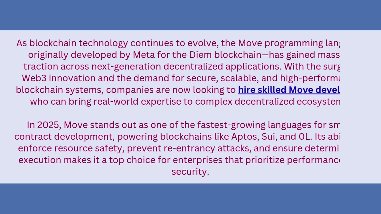 Top Reasons to Hire Dedicated Move Developers in 2025