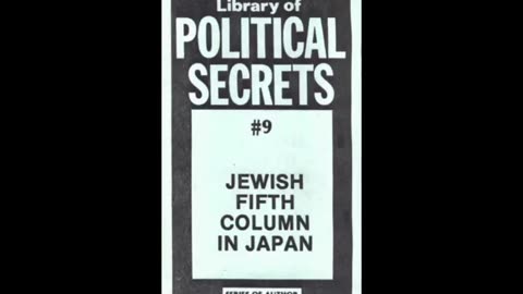 The Jewish Fifth Column in Japan by Itsvan Bakony (Audio)