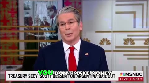 🟢 Scott Bessent Perfectly Explains To MSNBC How The US Actually MADE MONEY On $20B Argentina Deal