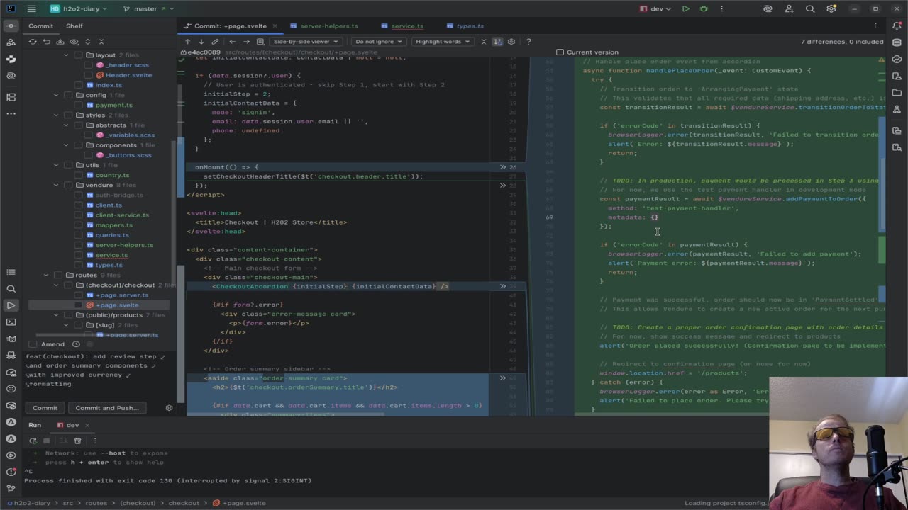 Svelte Checkout Cleanup | Web Dev