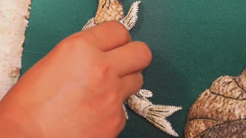 鱼皮画制作技艺已有2500年历史。 #鱼皮画#非遗守护人 #卡萨帝致境双子分区洗衣机 #卡萨帝洗衣机 #卡萨帝双子幸福说